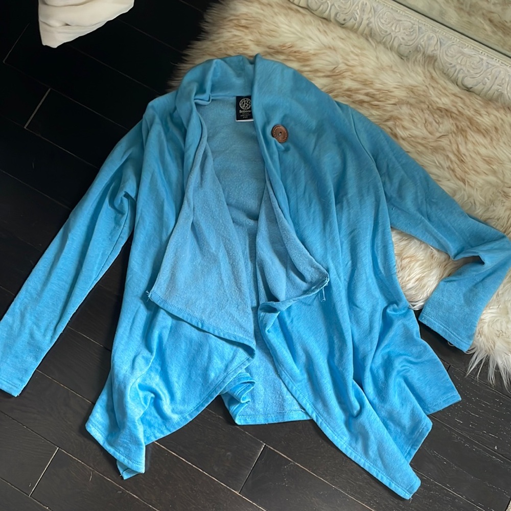 Bobeau blue cardigan